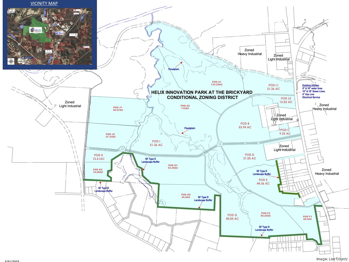 900-acre development in North Carolina could lure big companies