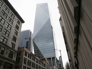 F5 Tower at 801 5th Ave. is seen from street side in downtown Seattle