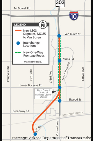 ADOT designing new 4-mile extension of Loop 303 in Phoenix metro ...