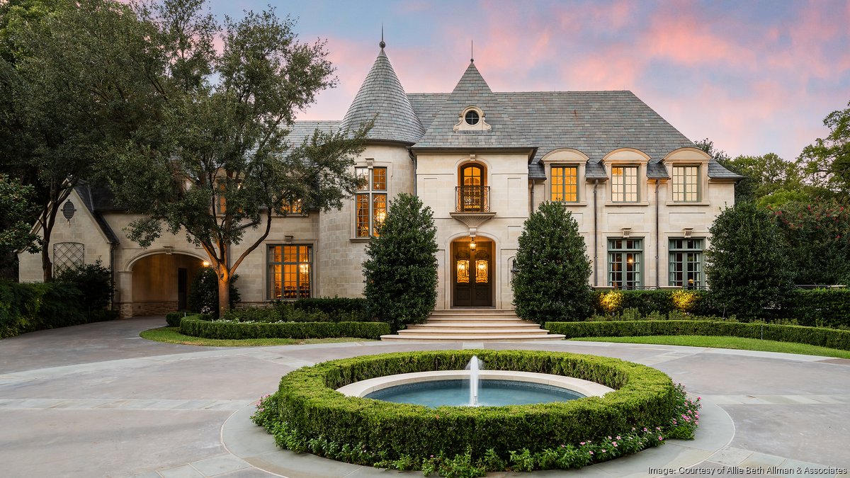 Frenchstyle estate in Dallas' Bluffview hits the market for 8.895