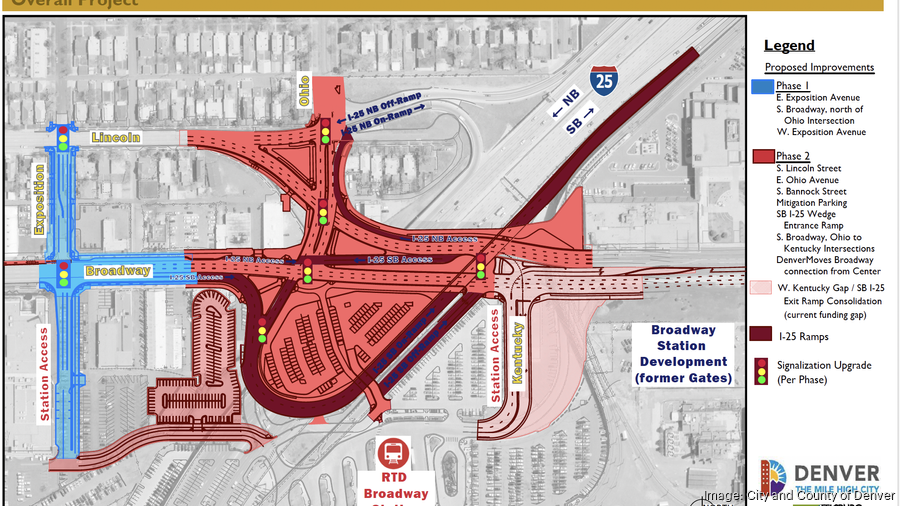 Contractors ready to begin work on Broadway, I25 interchange Denver