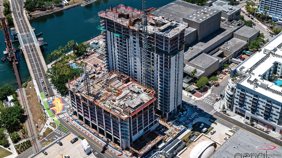 Aer Tower In Downtown Tampa Construction Timeline Tampa Bay Business Journal 