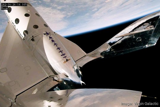 VSS Unity spaceflight Earth view