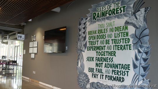 Lobo Rainforest Building mural