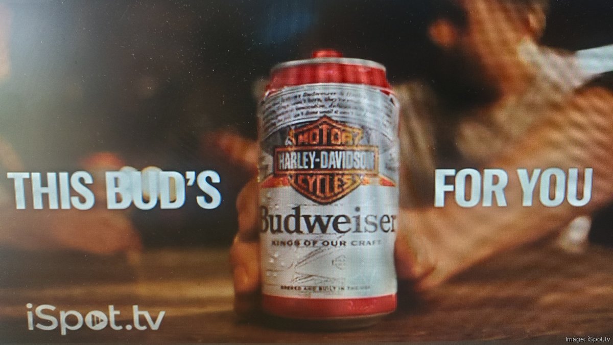Budweiser promotes limitededition can ahead of HarleyDavidson 120th