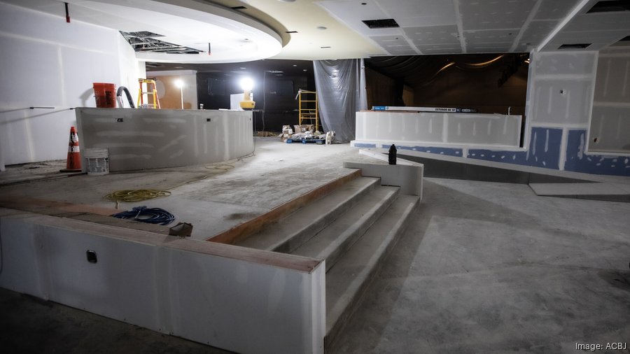 Inside construction of Bayshore's new movie theater and restaurants