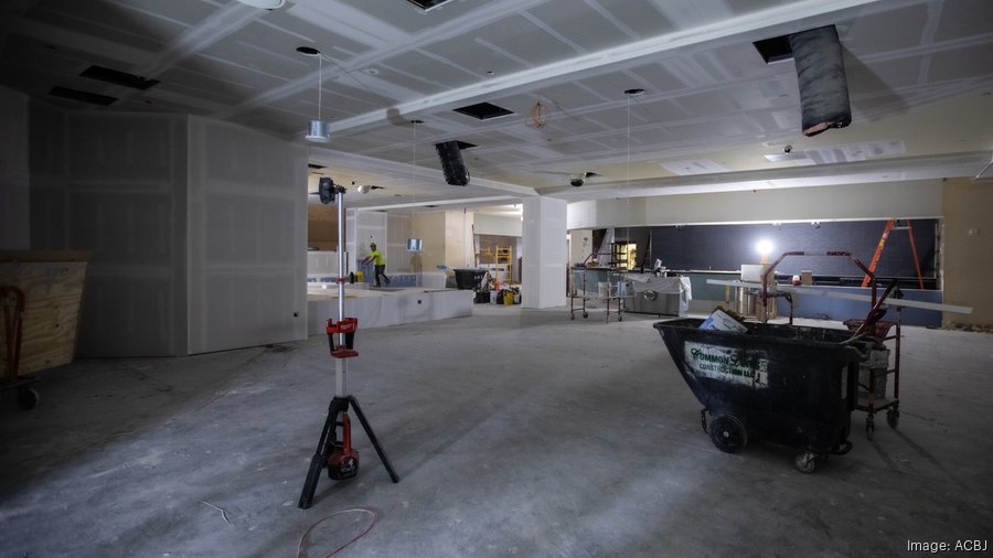 Inside construction of Bayshore's new movie theater and restaurants