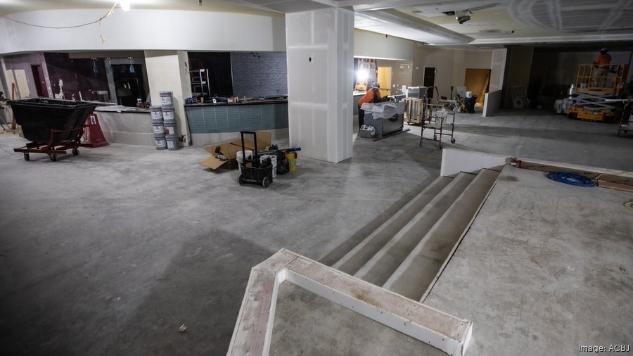 Inside construction of Bayshore's new movie theater and restaurants