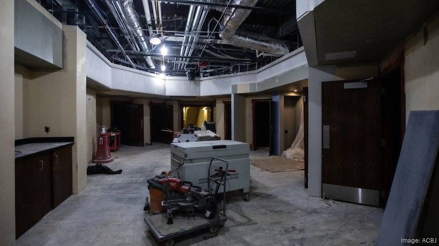Inside construction of Bayshore's new movie theater and restaurants