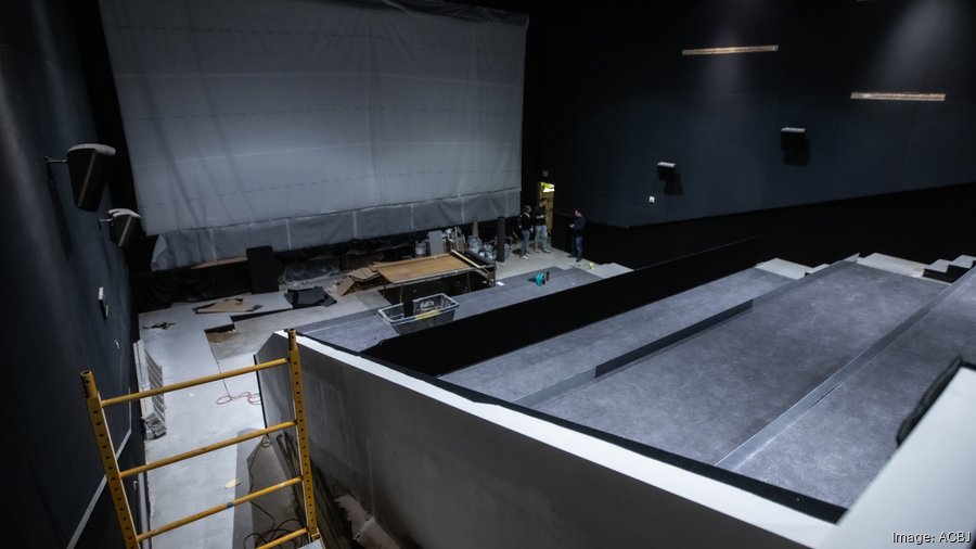 Inside construction of Bayshore's new movie theater and restaurants