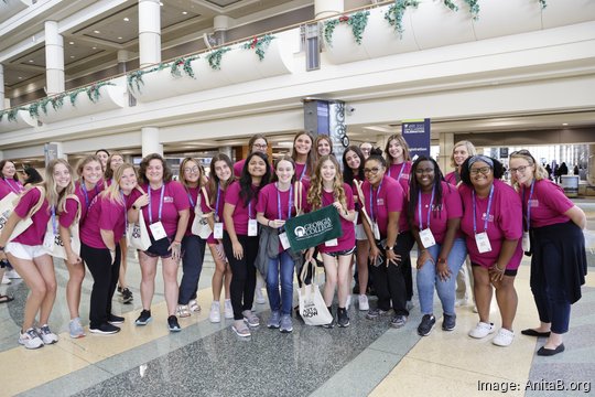 College students at Grace Hopper Celebration