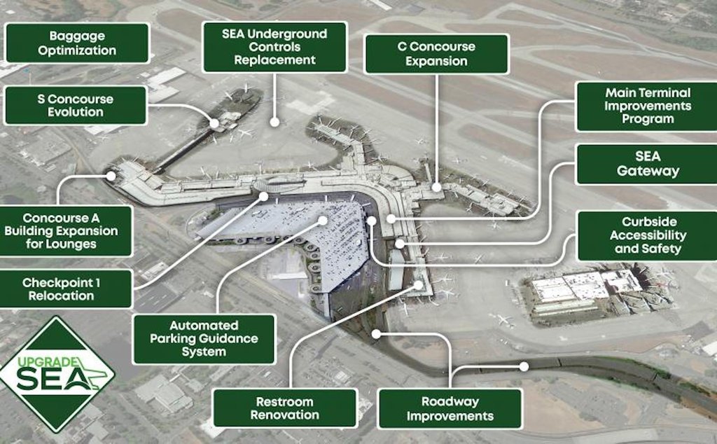 SEA Airport Parking Garage Map