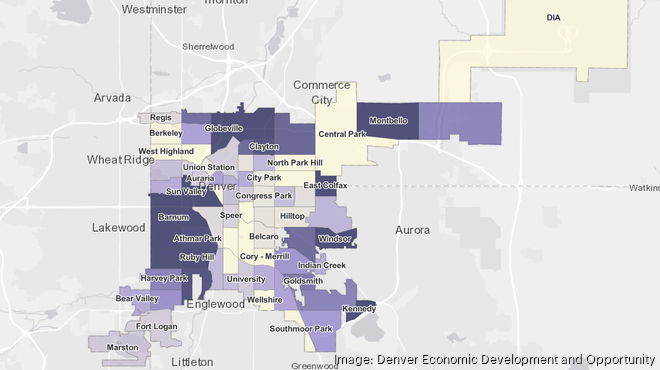 These Denver neighborhoods are at a higher risk of gentrification ...