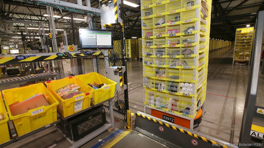 Inside an  warehouse efficiency is paramount - Puget Sound Business  Journal