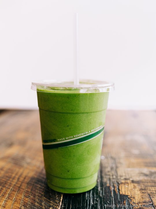 Village Juice & Kitchen green coco smoothie