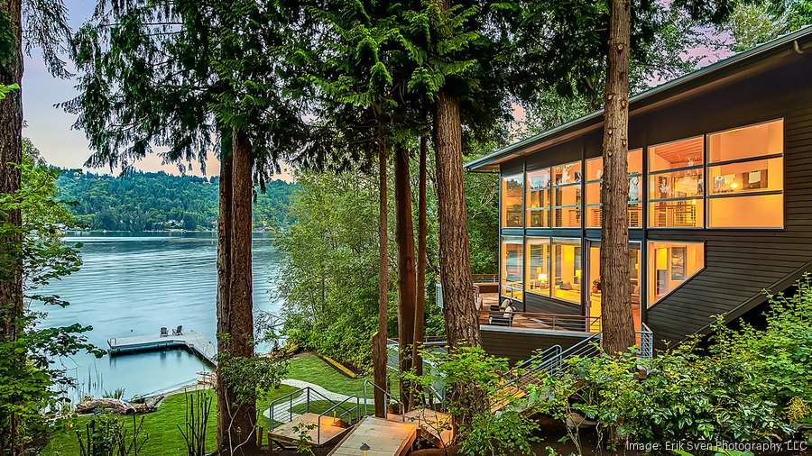 Seattlearea lakefront 'vacation house' put up for sale Puget Sound Business Journal