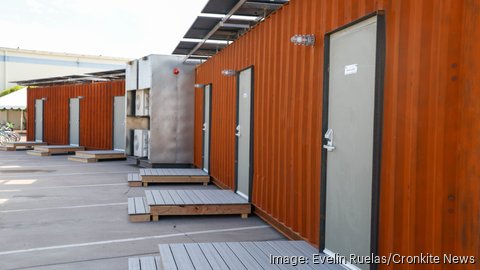 Repurposed shipping containers provide alternative shelters in Phoenix ...