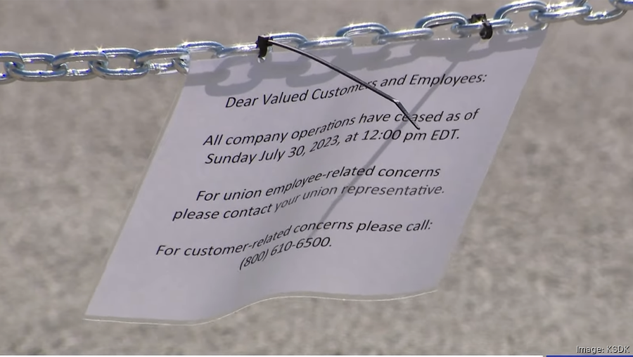 Yellow Corp. informs employees, customers it has shut down operations