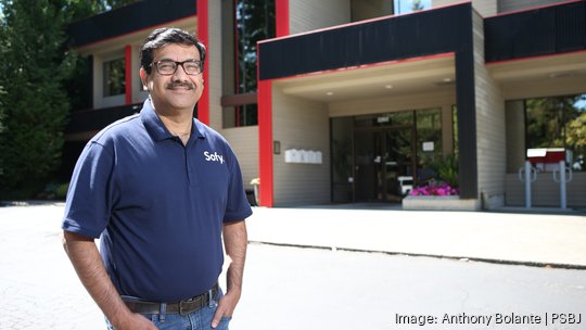 Sofy founder Syed Hamid is pictured at his company’s offices in Bellevue, Washington