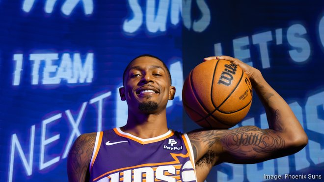 Phoenix Suns unveil new uniforms for upcoming season - Phoenix Business  Journal