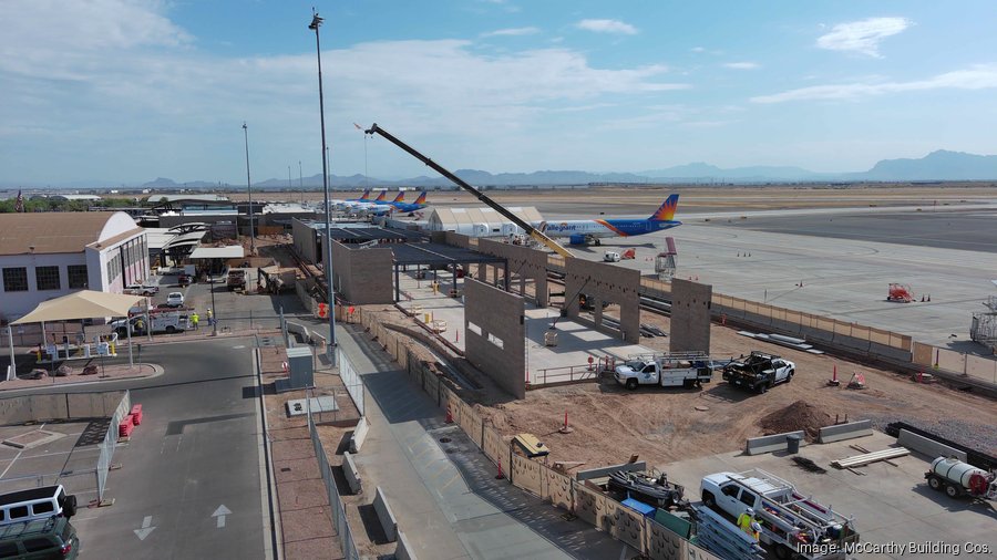 PhoenixMesa Gateway Airport's new terminal hits construction milestone
