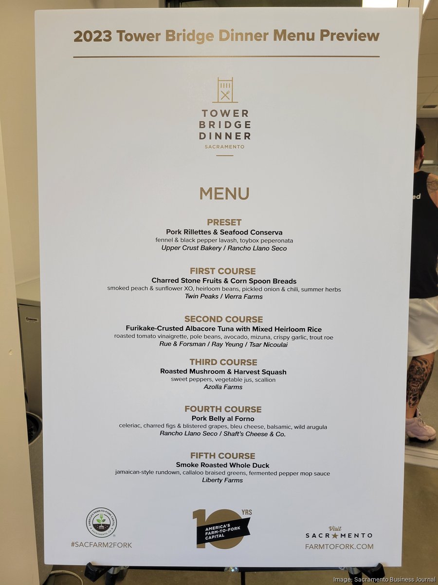 Tower Bridge Dinner chefs showcase menu ahead of 10thannual event