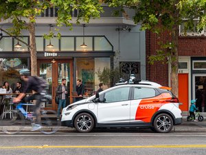 Cruise car in Hayes Valley, San Francisco