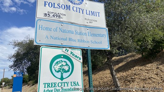 City of Folsom sign