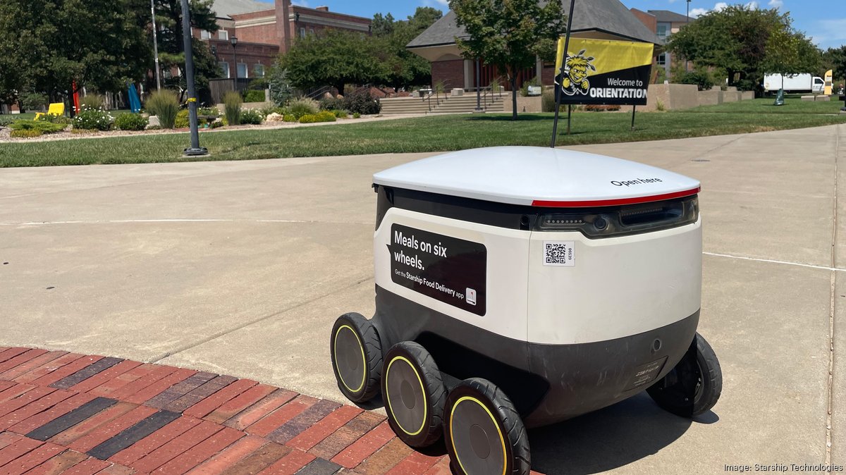 Wichita State University uses robots to deliver food to students and ...