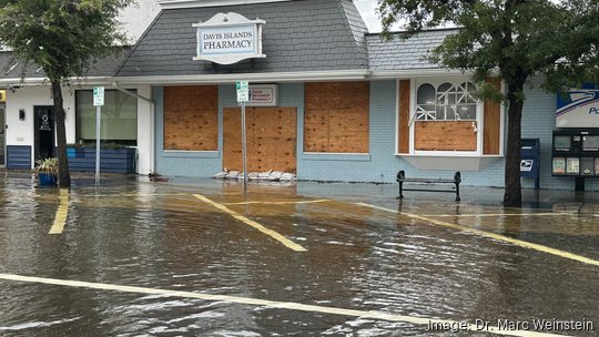 Davis Islands flooding Idalia pharmacy