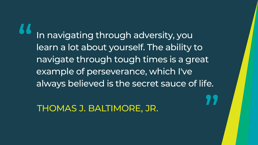 The secret sauce of life, according to Thomas J. Baltimore Jr