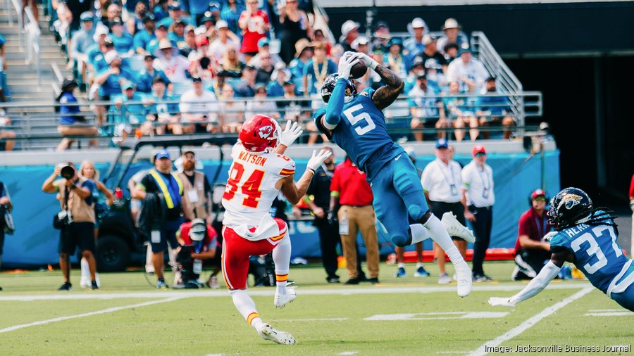 See the scene on the field from Sunday's Jaguars-Chiefs matchup -  Jacksonville Business Journal