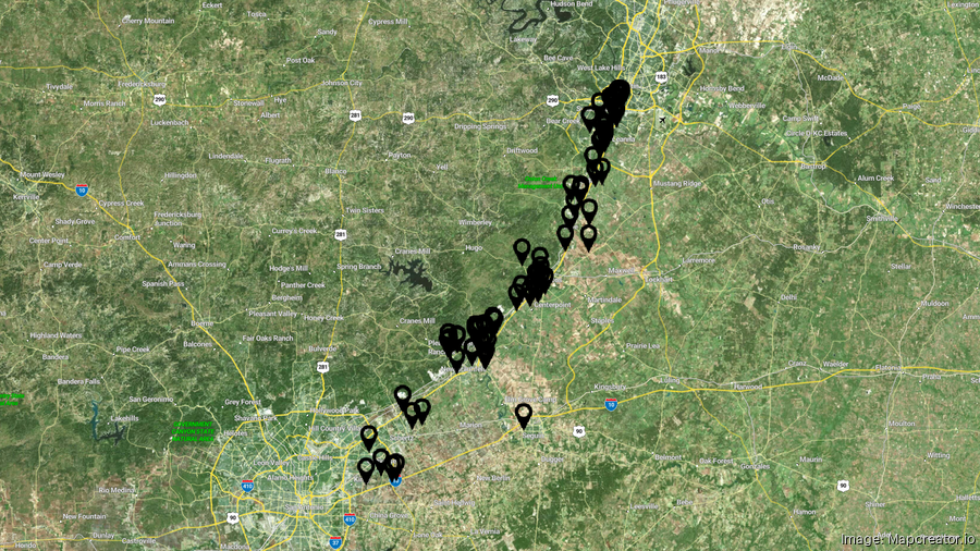 Growth continues to define the I-35 corridor through Central Texas. Get an interactive map in the article. RAMZI ABOU GHALIOUM | SABJ