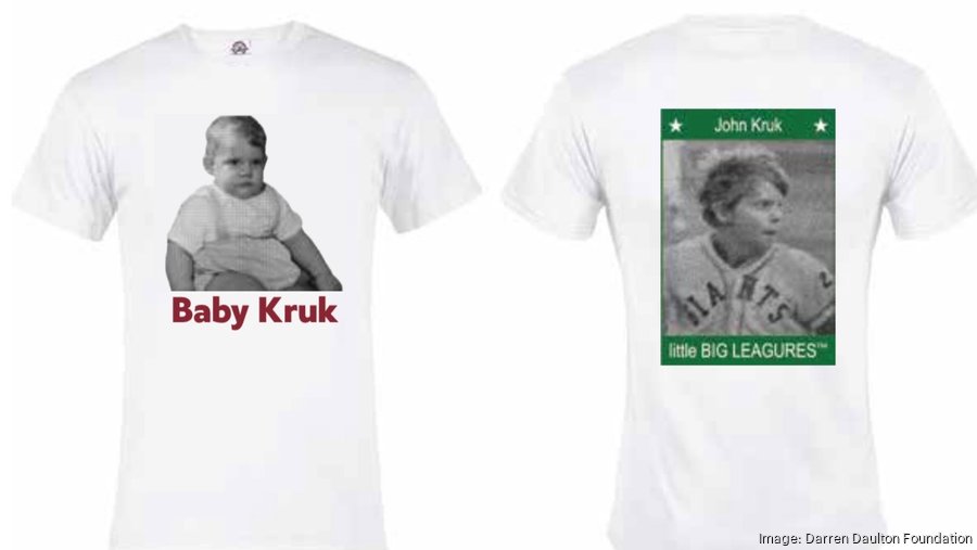 Baby Kruk T-shirt cameo on ESPN creates donation boom for Darren Daulton  charity - Philadelphia Business Journal