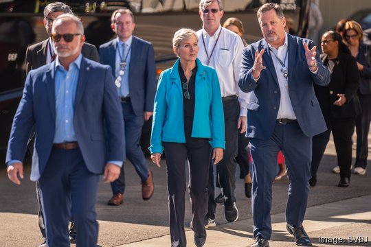 Jennifer M. Granholm tours SLAC National Accelerator Laboratory