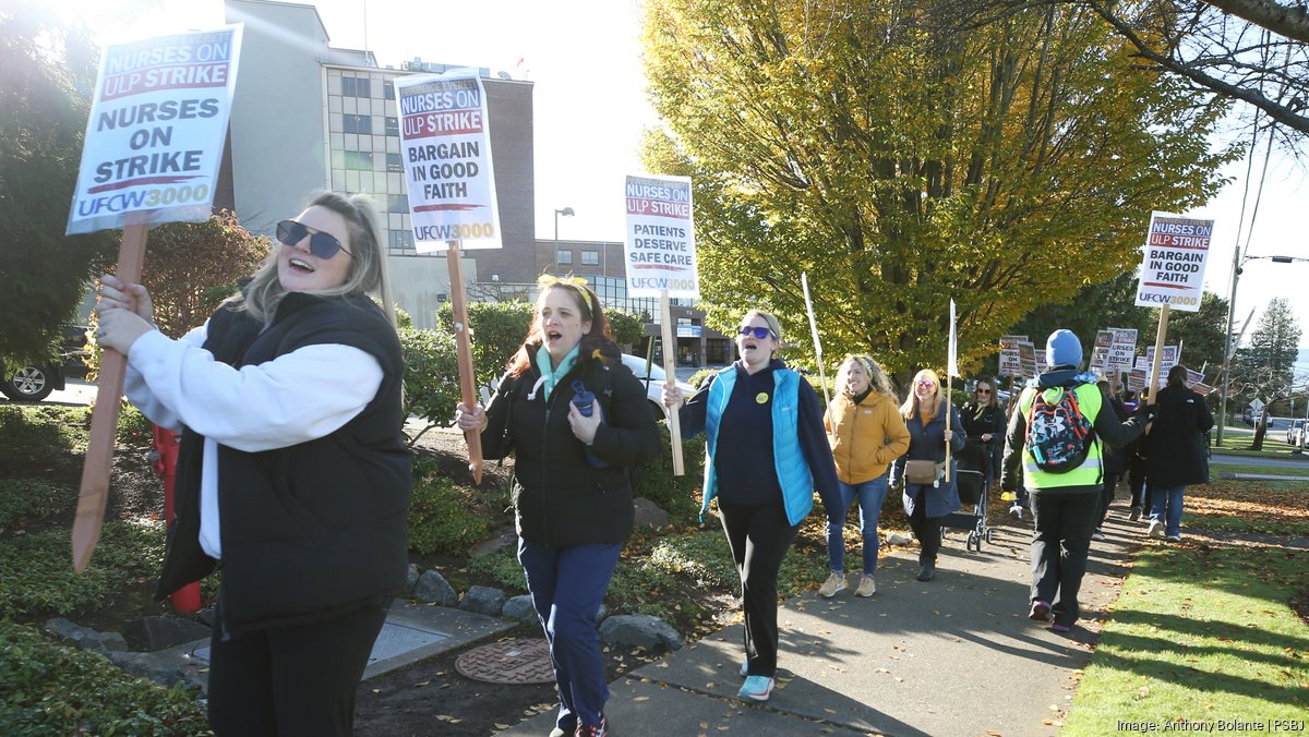 Providence Everett nurses begin 5-day strike - Puget Sound Business Journal