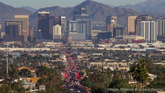 2023 Phoenix skyline traffic