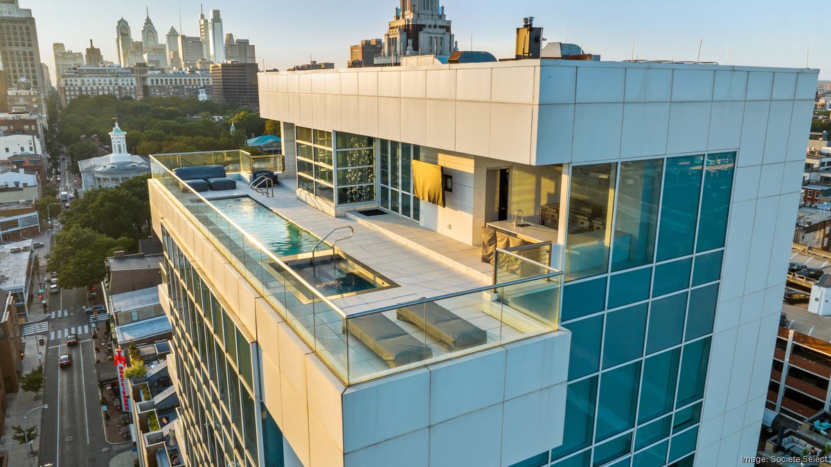 Old City Bi Level Penthouse With Private Rooftop Pool Lists For 55m Philadelphia Business 0908