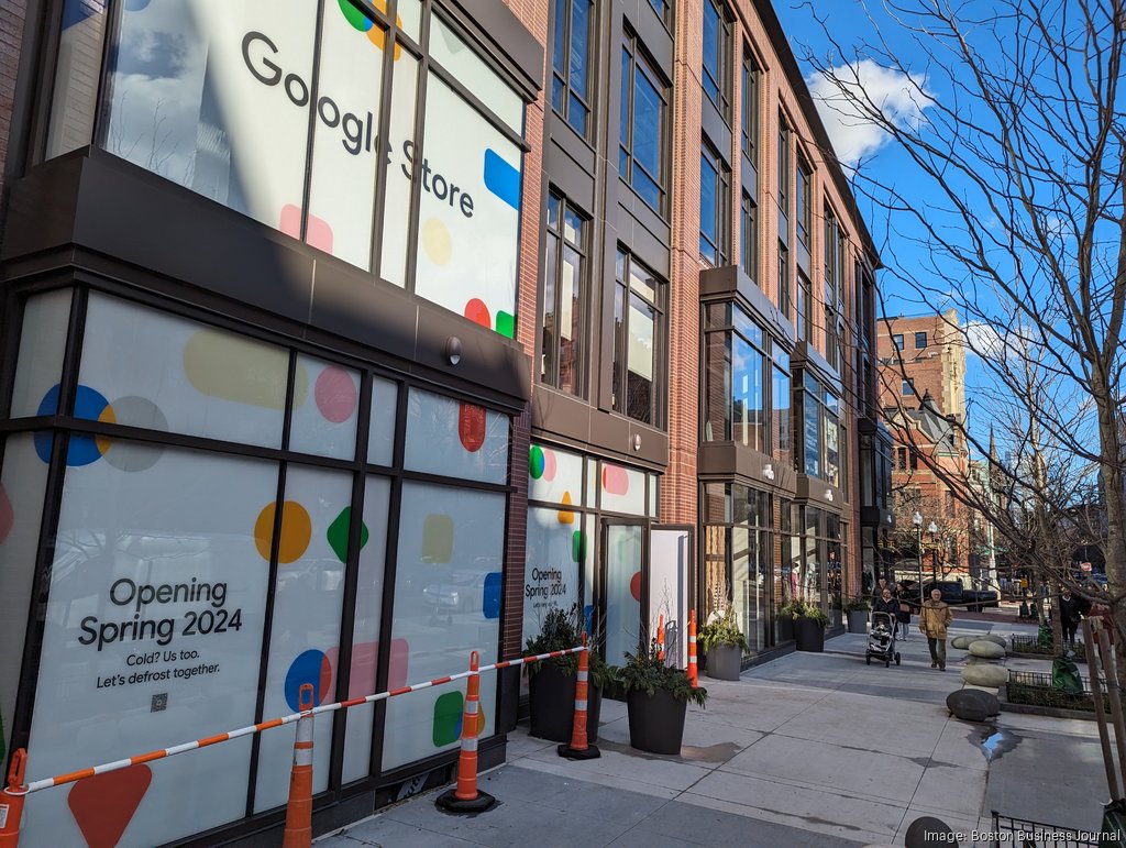 A Google retail store, one of few anywhere in the country, will open in the spring of 2024 at Newbury and Dartmouth streets. There are only three such stores in the world today: Manhattan, Brooklyn and Mountain View, California, just down the street from the company's headquarters.