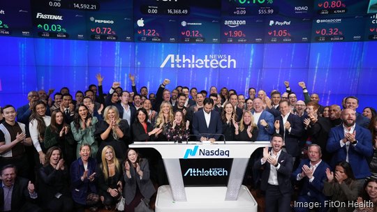 Nasdaq, opening bell, Athletech News, Ed Buckley, 2024, New York City