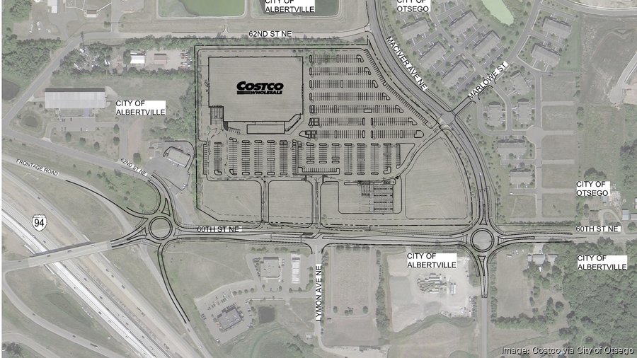 Costco plans a store near Albertville in Otsego along I94