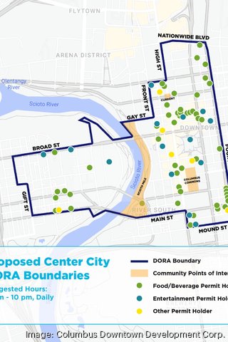 Columbus City Council moves downtown DORA forward - Columbus Business First