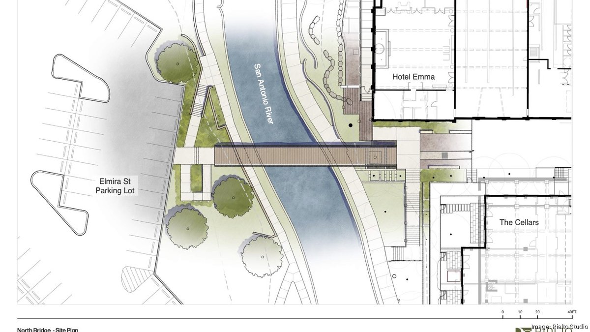 Oxbow's pedestrian bridges over San Antonio River clear design review ...