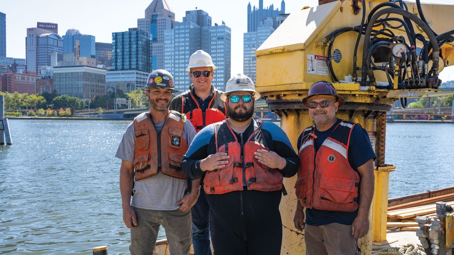 Underwater contracting company from Western Pennsylvania finding