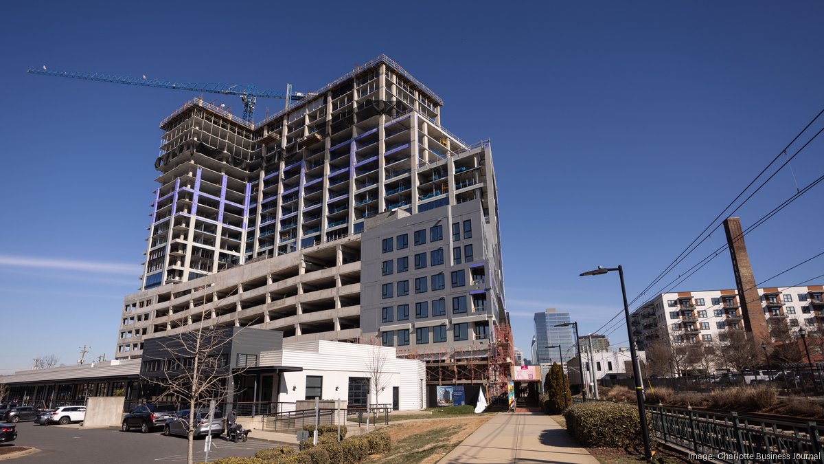 Portman S South End Apartments Hit Milestone Charlotte Business Journal   South End Construction View 110 East Mk037*1200xx7882 4434 0 412 