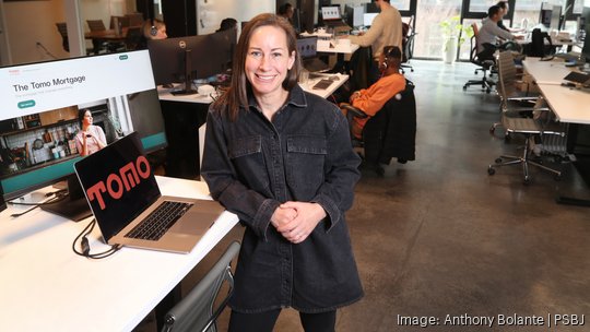 Tomo co-founder Carey Schwaber Armstrong and her husband Alex Armstrong are seen in Tomo’s headquarters in Seattle