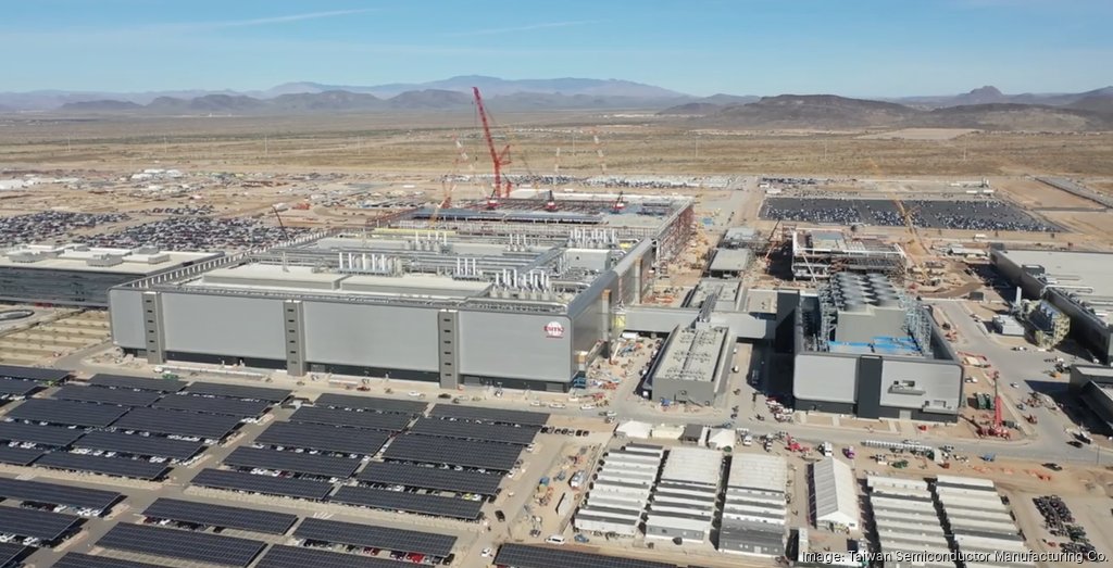 TSMC tops out second fabrication facility at Phoenix campus - Phoenix  Business Journal
