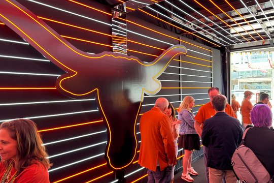 Inside the Hook 'Em House at Antone's on the first day of SXSW