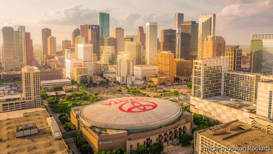 Toyota Center Aerial Image