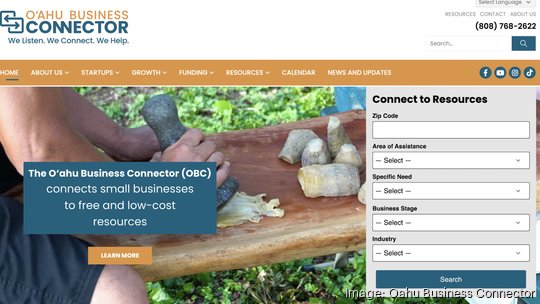 Screenshot Oahu Business Connector